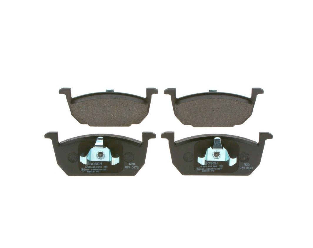 Гальмівні колодки дискові BOSCH 0986424846 - zapix