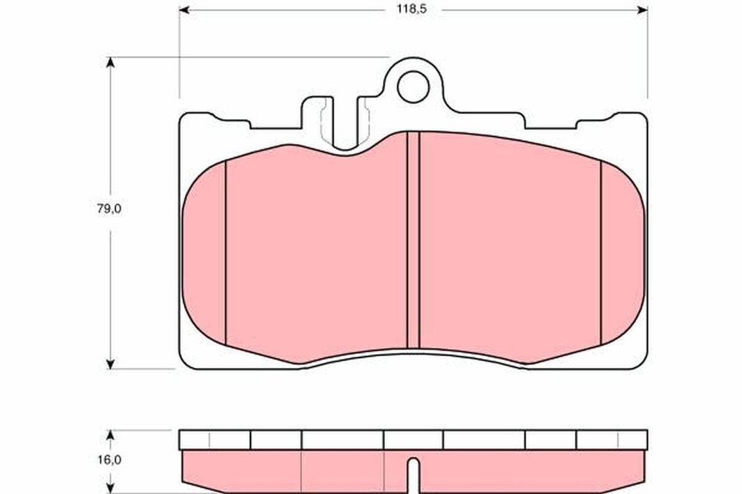 Гальмівні колодки дискові TRW GDB3322 - zapix