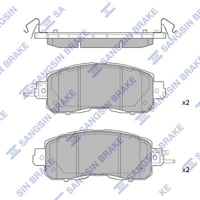 Гальмівні колодки дискові HI-Q SP1765 - zapix
