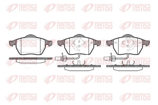 Гальмівні колодки дискові REMSA 039022 - zapix