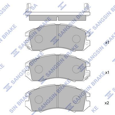 Гальмівні колодки дискові HI-Q SP1120 - zapix