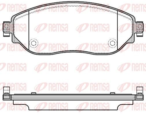 Гальмівні колодки дискові REMSA 161708 - zapix
