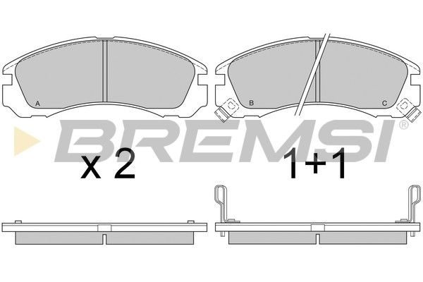 Тормозные колодки дисковые BREMSI BP2573