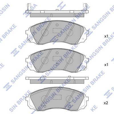 Гальмівні колодки дискові HI-Q SP1238 - zapix