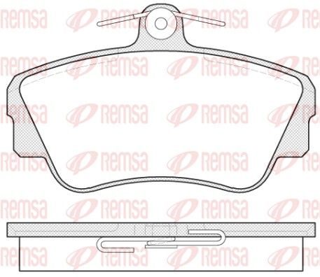 Гальмівні колодки дискові REMSA 030900 - zapix