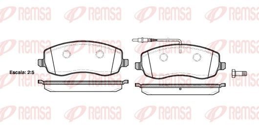 Гальмівні колодки дискові REMSA 139302 - zapix