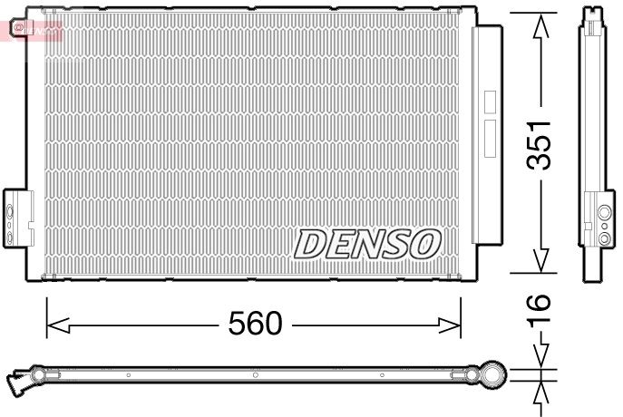 Радіатор кондиціонера DENSO DCN09043 - zapix