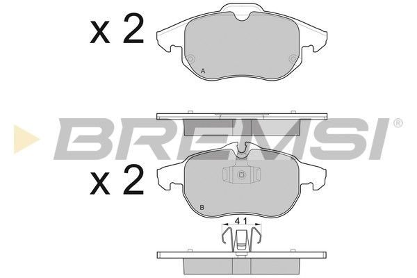 Гальмівні колодки дискові BREMSI BP3014