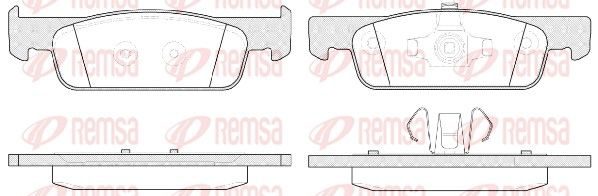 Гальмівні колодки дискові REMSA 154000 - zapix