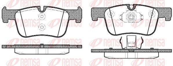 Гальмівні колодки дискові REMSA 147800 - zapix