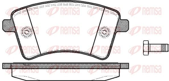 Гальмівні колодки дискові REMSA 135100 - zapix