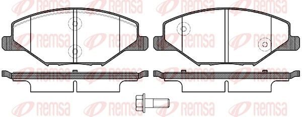 Гальмівні колодки дискові REMSA 155300 - zapix