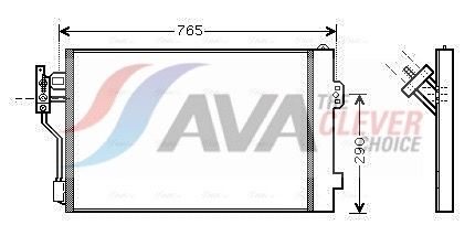 Радіатор кондиціонера AVA QUALITY COOLING MSA5352D - zapix
