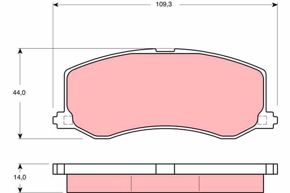 Гальмівні колодки дискові TRW GDB3237 - zapix