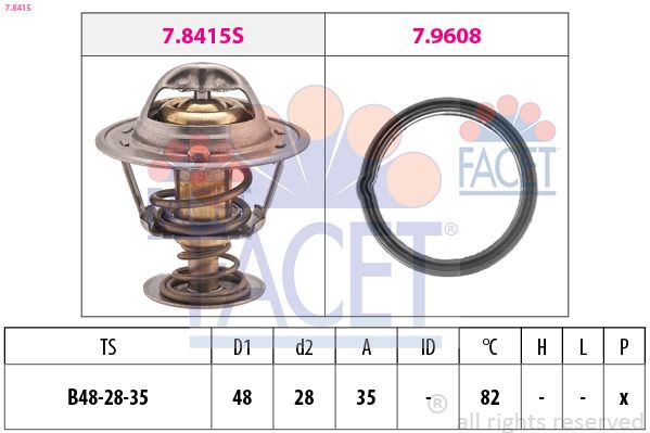 Термостат FACET 78415 - zapix