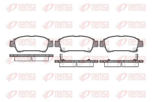 Гальмівні колодки дискові REMSA 082002 - zapix