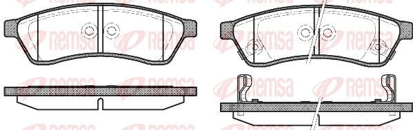 Гальмівні колодки дискові REMSA 134902 - zapix