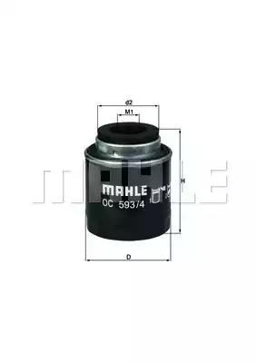 Оливний фільтр MAHLE OC5934 - zapix