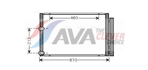 Радіатор кондиціонера AVA QUALITY COOLING TO5429D - zapix