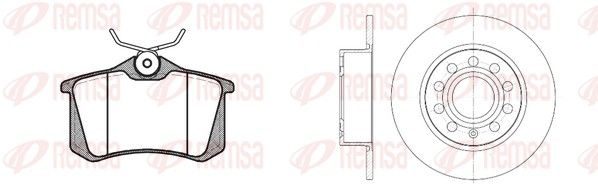 Гальмівні колодки дискові REMSA 826306 - zapix