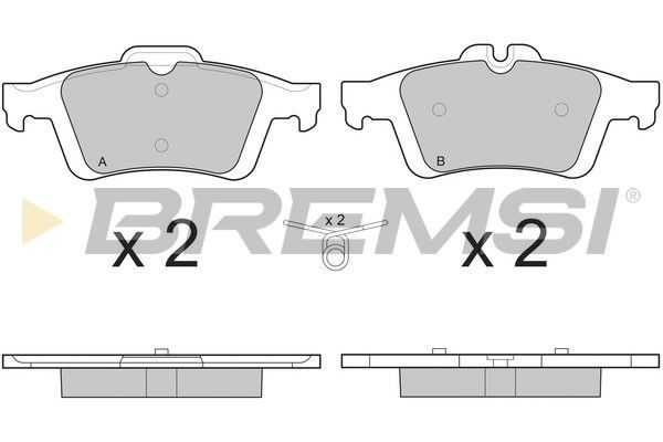 Гальмівні колодки дискові BREMSI BP3217 - zapix