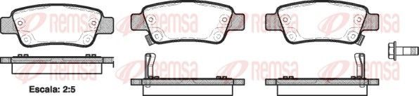 Гальмівні колодки дискові REMSA 129002 - zapix