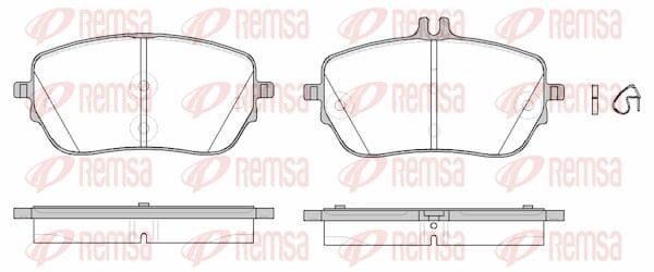 Гальмівні колодки дискові REMSA 182700 - zapix