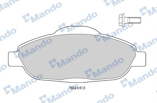 Гальмівні колодки дискові MANDO MBF015237 - zapix