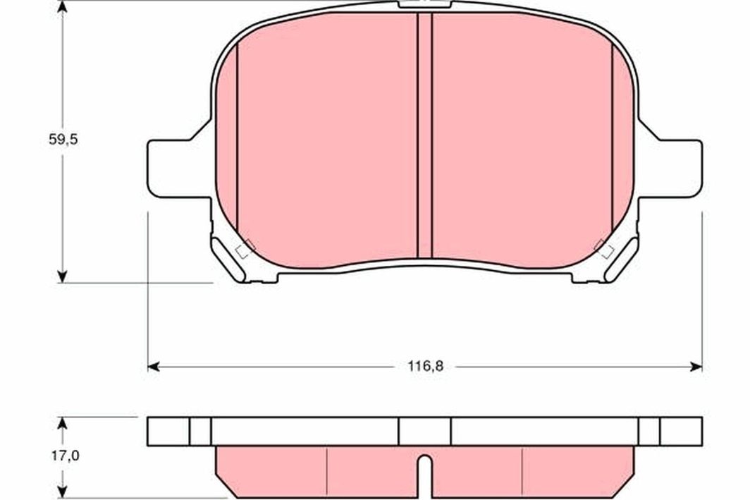 Гальмівні колодки дискові TRW GDB3152 - zapix
