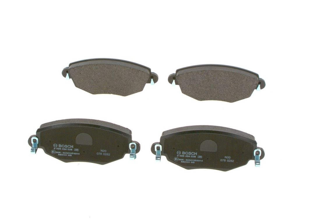 Гальмівні колодки дискові BOSCH 0986494026 - zapix