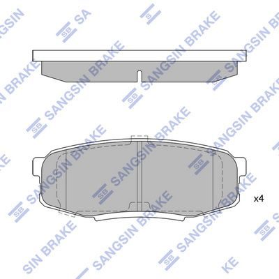 Гальмівні колодки дискові HI-Q SP1382 - zapix