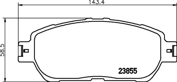 Гальмівні колодки дискові NISSHINBO NP1024 - zapix