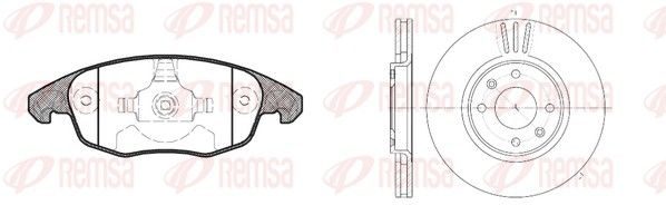 Гальмівні колодки дискові REMSA 8124800 - zapix