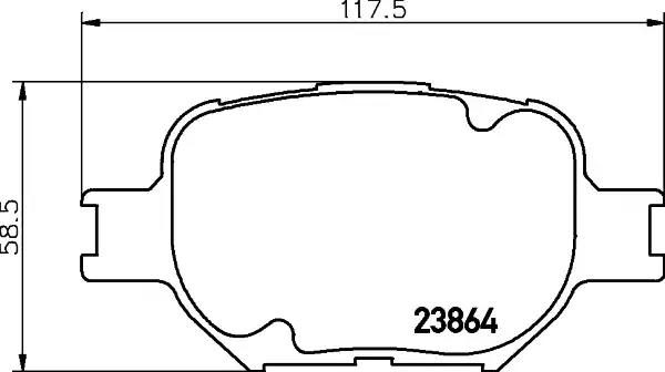 Гальмівні колодки дискові NISSHINBO NP1021 - zapix