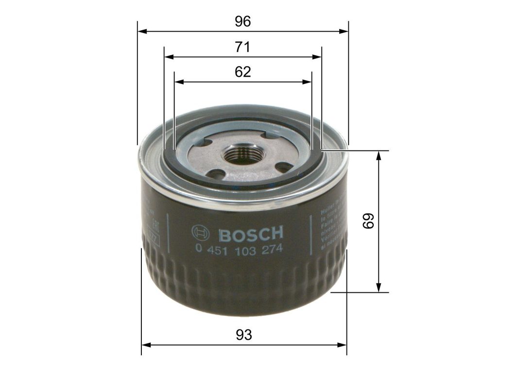 Оливний фільтр BOSCH 0451103274 - zapix