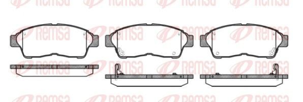 Гальмівні колодки дискові REMSA 040202 - zapix