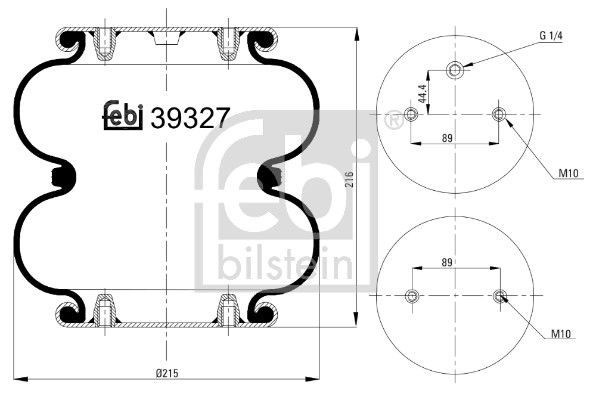Пневматична підвіска FEBI BILSTEIN 39327 - zapix