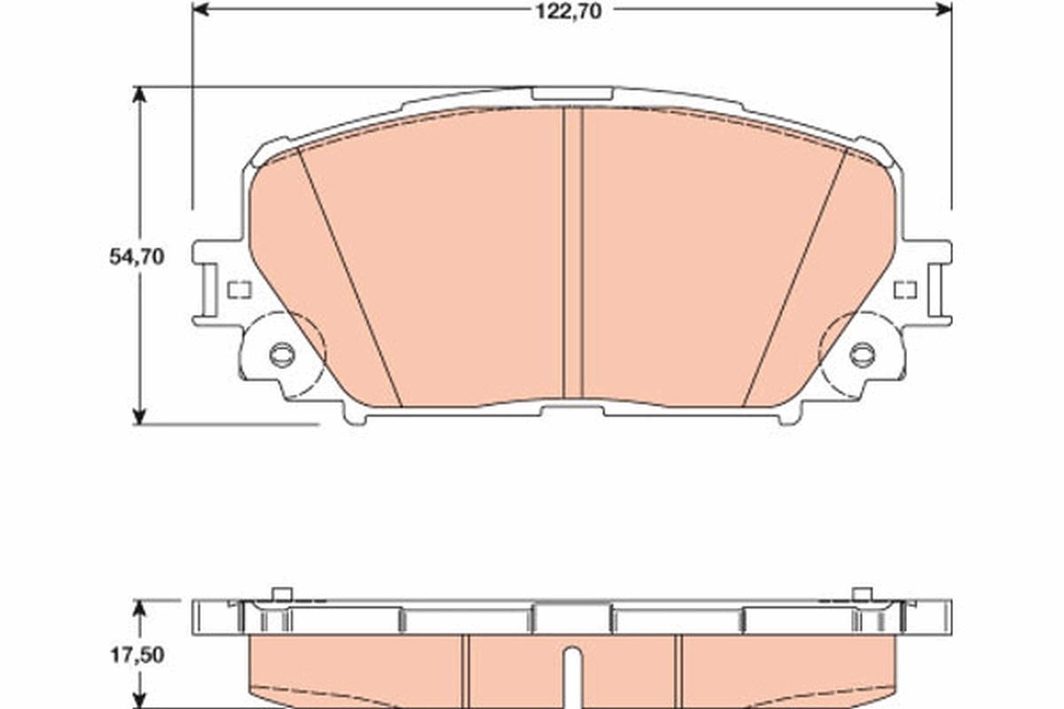 Гальмівні колодки дискові TRW GDB3460 - zapix