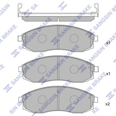 Гальмівні колодки дискові HI-Q SP1256 - zapix