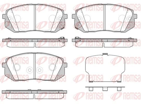 Гальмівні колодки дискові REMSA 130252 - zapix