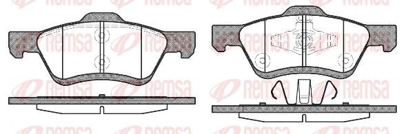 Гальмівні колодки дискові REMSA 112400 - zapix