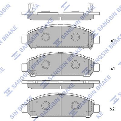 Гальмівні колодки дискові HI-Q SP1454 - zapix