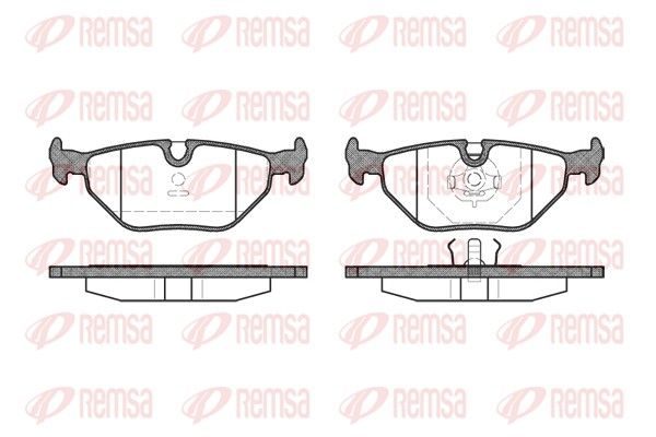 Гальмівні колодки дискові REMSA 026500 - zapix