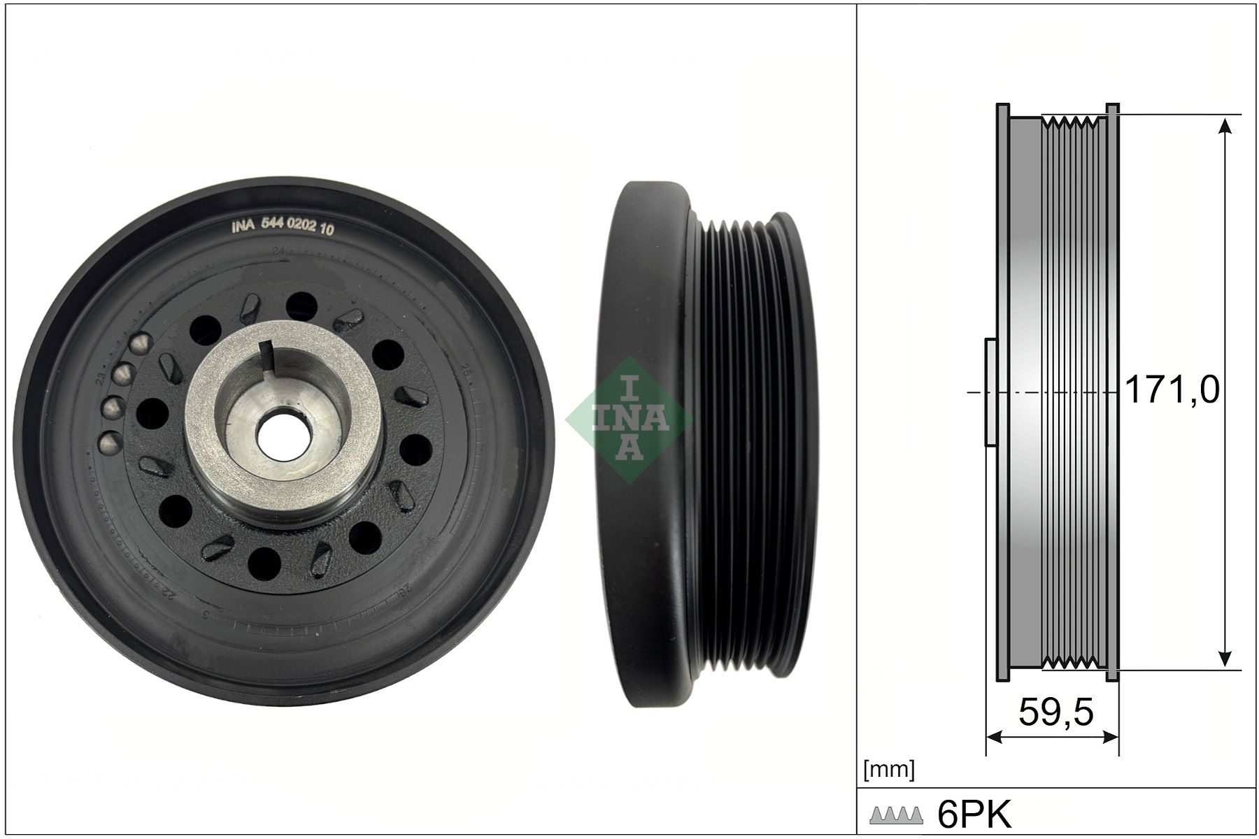 Шків колінвалу SCHAEFFLER INA 544020210 - zapix