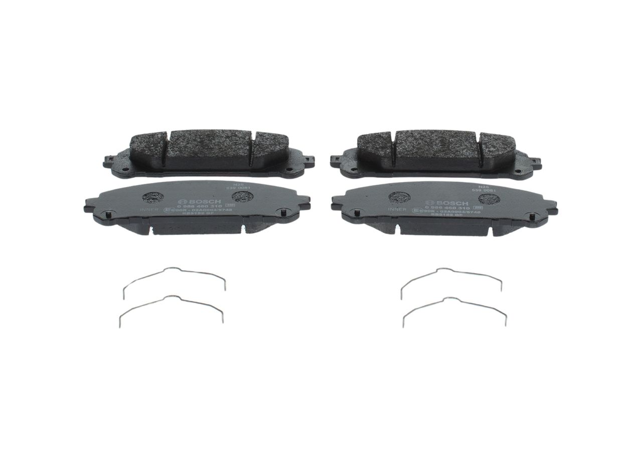 Гальмівні колодки дискові BOSCH 0986460310 - zapix