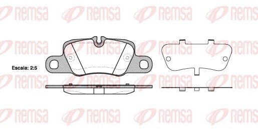 Гальмівні колодки дискові REMSA 140100 - zapix