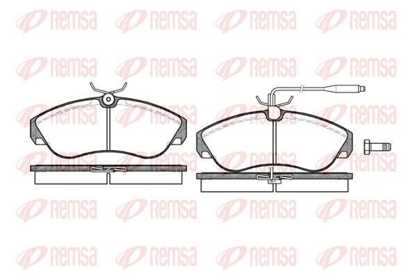 Гальмівні колодки дискові REMSA 048702 - zapix