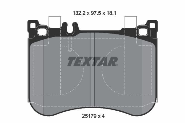 Гальмівні колодки дискові TEXTAR 2517901 - zapix
