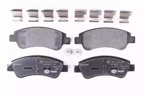 Гальмівні колодки дискові HELLA PAGID 8DB355011521 - zapix