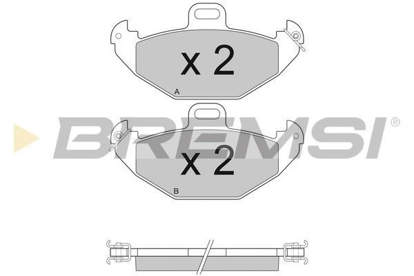 Гальмівні колодки дискові BREMSI BP2922 - zapix